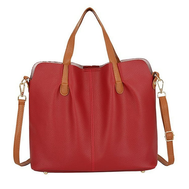 Women Luxury Leather Handbag Purse Shoulder Zipper Crossbody Bag Messenger Tote